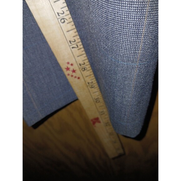 Haggar Imperial 2 Piece Suit Mens 42L 34X34 Two Button Gray USA Made Wool Blend - Picture 15 of 16